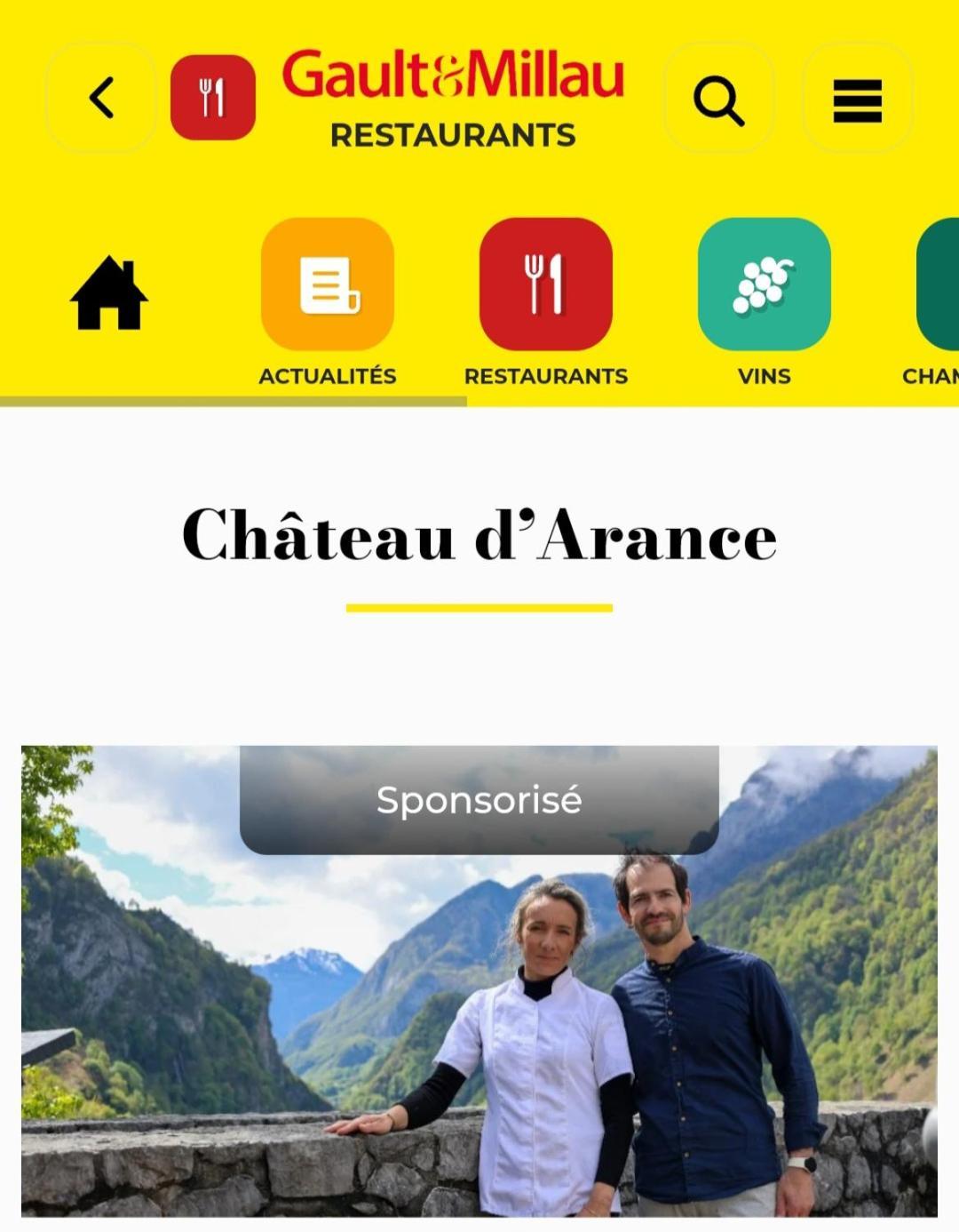 Chateau D'Arance Hotel Restaurant Espace Bien-Etre Cette-Eygun Екстериор снимка